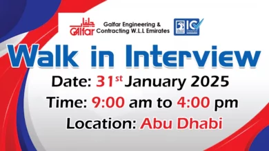 Galfar Engineering Walk in Interview in Abu Dhabi