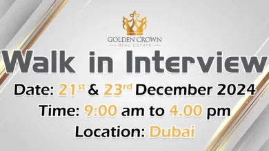 Golden Crown Walk in Interview in Dubai