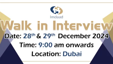 Imdaad Walk in Interview in Dubai