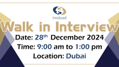 Imdaad Walk in Interview in Dubai