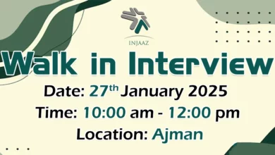 Injaaz FM Walk in Interview in Ajman