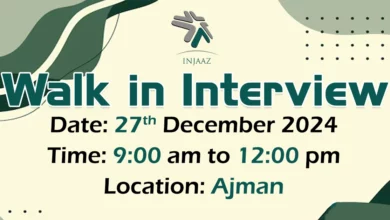 Injaaz FM Walk in Interview in Ajman