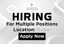 Kempinski Hotel Mall Recruitment in Dubai