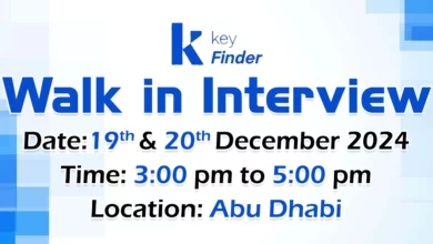 Key Finder Walk in Interview in Abu Dhabi