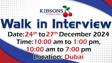 Kibsons International Walk in Interview in Dubai