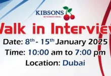 Kibsons International Walk in Interview in Dubai