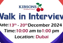 Kibsons International Walk in Interview in Dubai