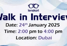 Lenskart Optical Walk in Interview in Dubai