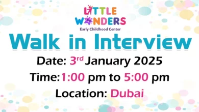 Little Wonders Walk in Interview in Dubai