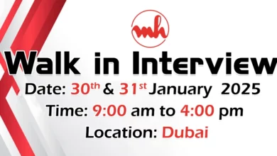 M H Enterprises Walk in Interview in Dubai