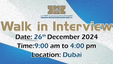 MOBH Holding Group Walk in Interview in Dubai