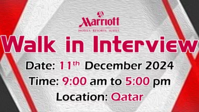 Marriott International Group Walk in Interview in Qatar