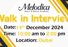 Melodica Walk in Interview in Dubai