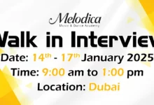 Melodica Walk in Interview in Dubai