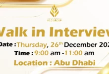 NCC Holding Walk in Interview in Abu Dhabi