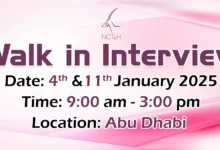 NCTH Catering Walk in Interview in Abu Dhabi