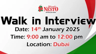 Nesto Hypermarket Walk in Interview in Dubai