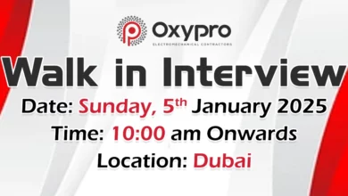 Oxypro Walk in Interview in Dubai