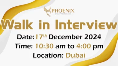 Phoenix Global Visa Walk in Interview in Dubai