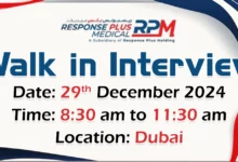 Response Plus Walk in Interview in Dubai