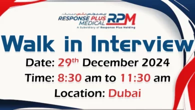 Response Plus Walk in Interview in Dubai