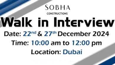 Sobha Construction Walk in Interview in Dubai