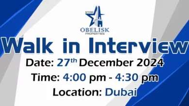 Star Obelisk Walk in Interview in Dubai