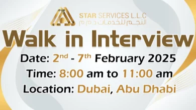 Star Services Walk in Interview in Dubai & Abu Dhabi