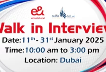 Sulfa Group Walk in Interview in Dubai