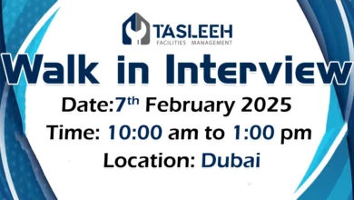 Tasleeh Facilities Walk in Interview in Dubai