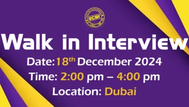 UCWF Facilities Walk in Interview in Dubai