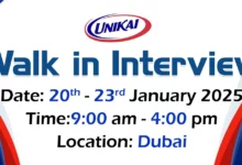 Unikai Foods Walk in Interview in Dubai