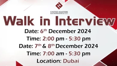 United Masters Walk in Interview in Dubai