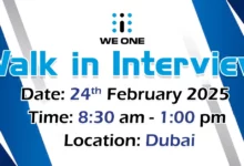 We One Walk in Interview in Dubai