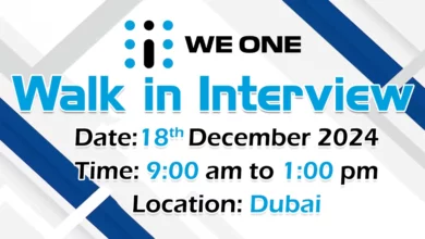 We One Walk in Interview in Dubai