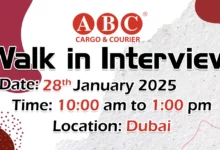 ABC Cargo Walk in Interview in Dubai