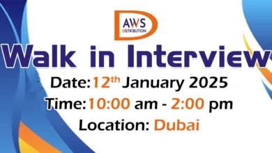 AWS Distribution Walk in Interview in Dubai