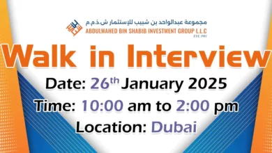 Abdulwahed Bin Shabib Walk in Interview in Dubai