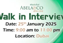 Abela & Co Walk in Interview in Dubai