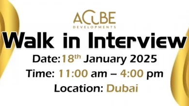 Acube Developments Walk in Interview in Dubai