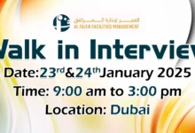 Al Fajer Facilities Walk in Interview in Dubai