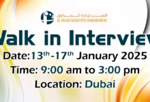 Al Fajer Facilities Walk in Interview in Dubai