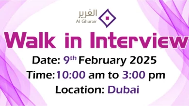 Al Ghurair Investment Walk in Interview in Dubai