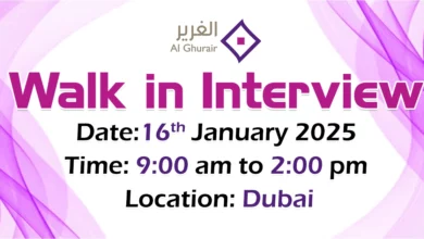 Al Ghurair Investment Walk in Interview in Dubai