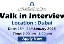 Al Majid Holding Walk in Interview in Dubai