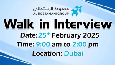 Al Rostamani Group Walk in Interview in Dubai