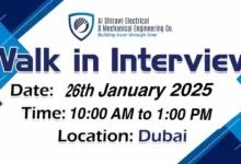 Al Shirawi Walk in Interview in Dubai