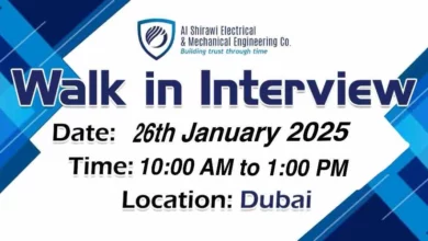 Al Shirawi Walk in Interview in Dubai