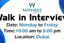 Al Waseet Services Walk in Interview in Dubai