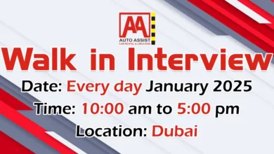 Auto Assist Limousine Walk in Interview in Dubai